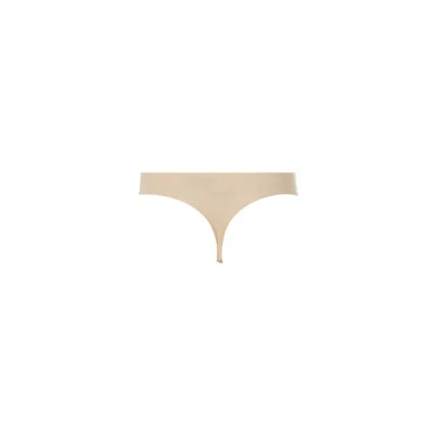 Chantelle Cotton String Thong In Neutral