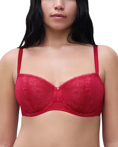 Chantelle C Jolie Demi Bra In Poppy Red