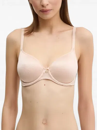 Chantelle Easyfeel Norah Lace-panel Underwired Bra In Neutral