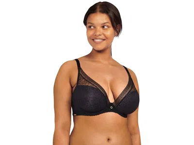 Chantelle Festivite Lace Plunge Bra In Black