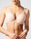 CHANTELLE FESTIVITE LACE PLUNGE BRA, BRIGHT PINK