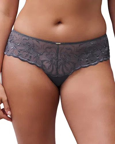 Chantelle Fleur Lace Hipster Brief In Gray