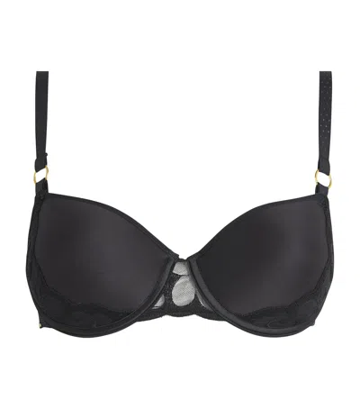 Chantelle Fleurs Memory T-shirt Bra In Black