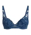 Chantelle Fleurs Signature Demi Bra In Blue