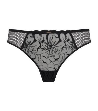 Chantelle Fleurs Tanga Briefs In Black