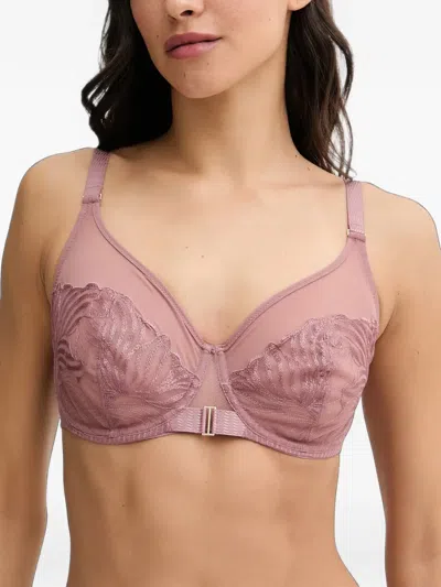 Chantelle Floral-detail Bra In Pink