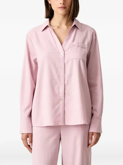 Chantelle Gabriel Cotton Pajamas Shirt In Pink