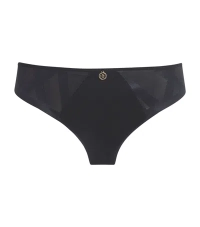Chantelle Glaze Tanga Briefs In Black