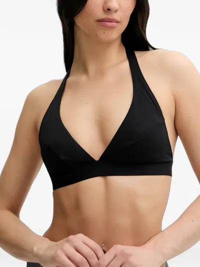 Chantelle Icon Wireless Halterneck Bikini Top In Black