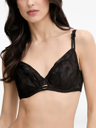 Chantelle Idyll Floral-embroidered Mesh Bra In Multi
