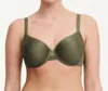 Chantelle Jolie Comfort Convertible T-shirt Bra In Army In Green