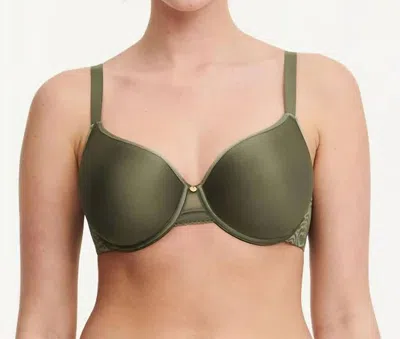 Chantelle Jolie Comfort Convertible T-shirt Bra In Army In Green