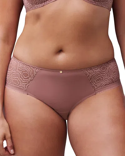 Chantelle Jolie Lace Hipster In Brown