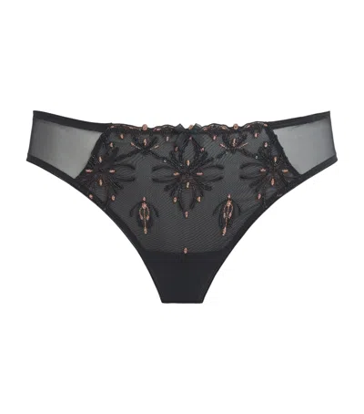 Chantelle Lace Champs Elysées Tanga Briefs In Black