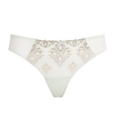 Chantelle Lace Champs Elysées Tanga Briefs In White