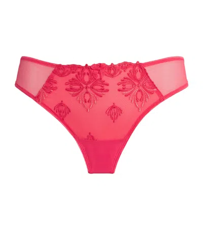 Chantelle Lace Champs Élysées Tanga Briefs In Multi