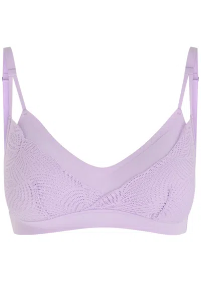 Chantelle Lace-embellished Padded Bralette
