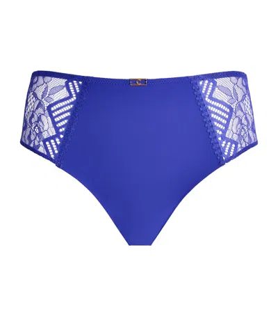 Chantelle Lace Origins Covering Briefs In Blue