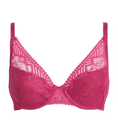Chantelle Lace Origins Full-cup Bra In Pink
