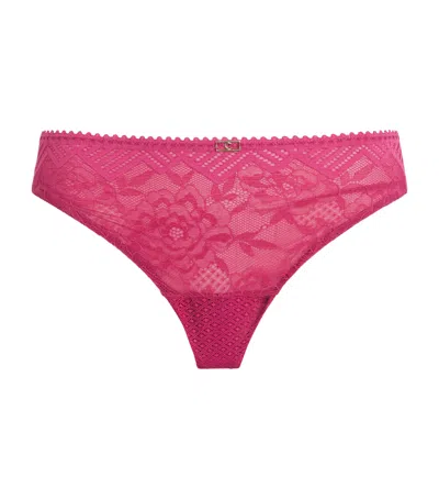 Chantelle Lace Origins Tanga Briefs In Pink