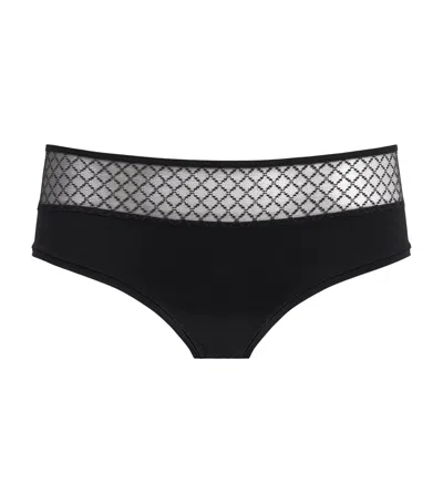 Chantelle Lace-detail Norah Shorty Briefs In Black