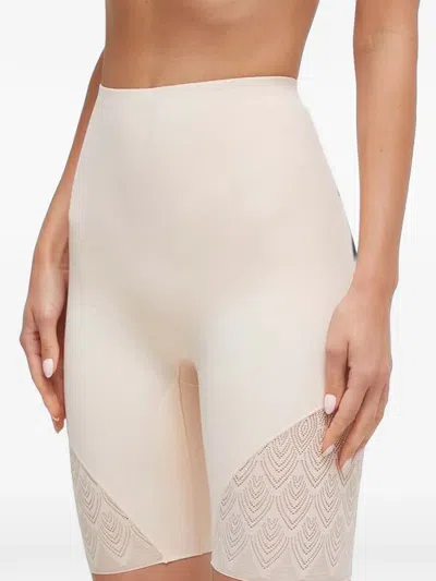 Chantelle Lace-panelled High-waisted Shapewear In Neutral