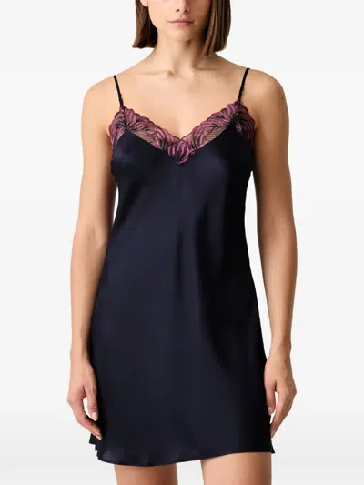 Chantelle Lace-trim Nightdress In Blue