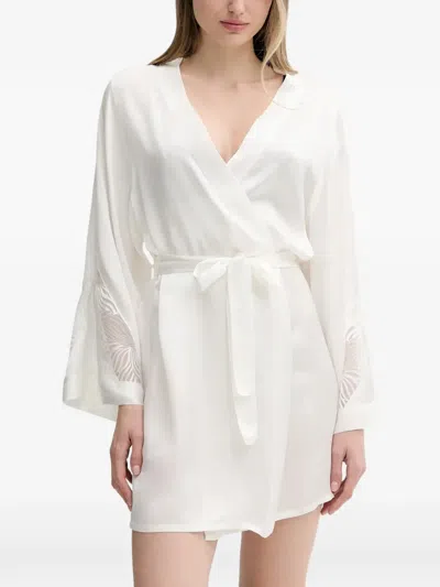 Chantelle Legend Wide-sleeve Robe In White