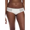 Chantelle Lingerie Ace Lace Trim Bikini In Milk-lw