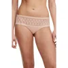 Chantelle Lingerie Ace Lace Trim Hipster Panties In Beige Blush