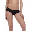 Chantelle Lingerie Ace Lace Trim Hipster Panties In Black