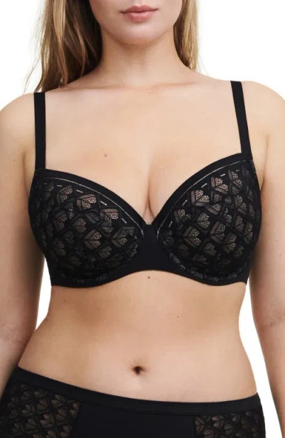 Chantelle Lingerie Ace Unlined Underwire Bra In Black