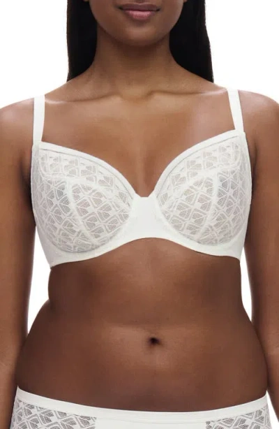 Chantelle Lingerie Ace Unlined Underwire Bra In Milk