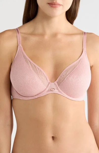 Chantelle Lingerie Belle Underwire Plunge Bra In Pink