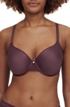 Chantelle Lingerie C Jolie Comfort Convertible T-shirt Bra In Aubergine