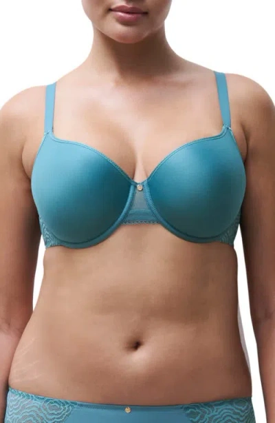 Chantelle Lingerie C Jolie Comfort Convertible T-shirt Bra In Blue