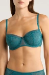 Chantelle Lingerie C Jolie Underwire Demi Bra In Blue