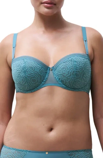Chantelle Lingerie C Jolie Underwire Demi Bra In Blue