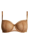 Chantelle Lingerie C Jolie Underwire Demi Bra In Tabac