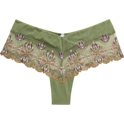Chantelle Lingerie Champs-élysées Hipster Panties In Kiwi Multico