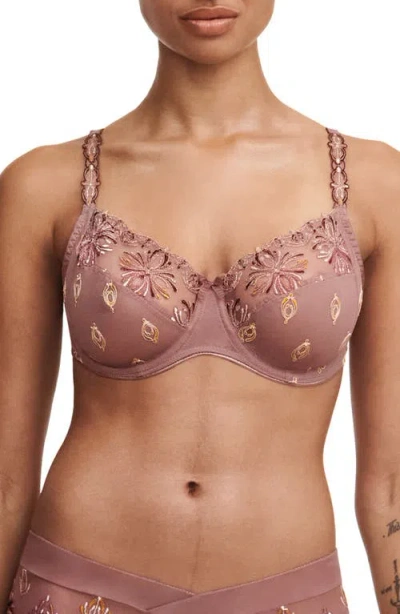 Chantelle Lingerie Champs-élysées Underwire Bra In Henne Multi
