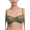Chantelle Lingerie Champs-élysées Underwire Demi Bra In Kiwi Multico