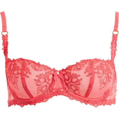 Chantelle Lingerie Champs-élysées Underwire Demi Bra In Red