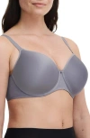 Chantelle Lingerie Comfort Chic Back-smoothing T-shirt Bra In Smoke Grey