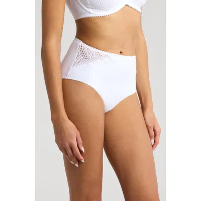 Chantelle Lingerie Easy Support High Waist Briefs In White