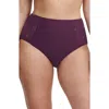 Chantelle Lingerie Every Curve High Waist Briefs In Aubergine Shades