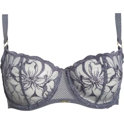 Chantelle Lingerie Fleurs Demi Bra In Gray