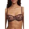 Chantelle Lingerie Fleurs Demi Bra In Leopard Print