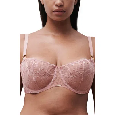Chantelle Lingerie Fleurs Demi Bra In Pink