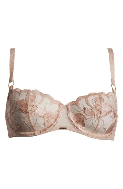 Chantelle Lingerie Fleurs Demi Bra In Sugar